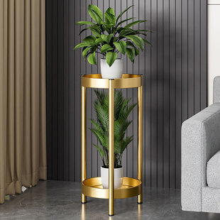 Light Luxury Flower Rack Living Room Floor-Standing Multi-Layer Iron Flower Rack Balcony Storage Rack Indoor Pothos Plant Display Rack