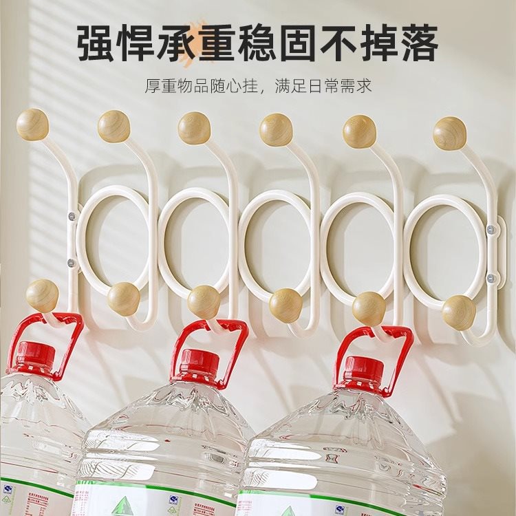 H^ Hanging clothes hanger, wall hanging, no need to punch holes behind the entrance door, entrance to the bedroom, entrance to the house, hanging clothes to take off. 3