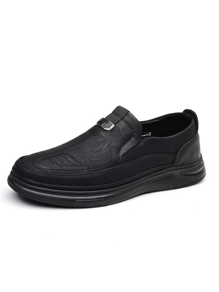 Giày lười nam da mềm mũi nhọn đế thấp chống trượt, kiểu mới phong cách casual — 998 chi tiết 5