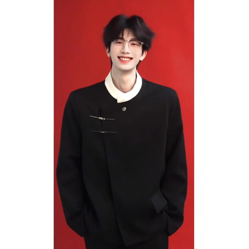 New Chinese Style Suit Jacket for Young Men Chinese Style Suit High-end Suit Wedding Engagement Jacket