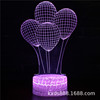 Balloon for mother's day, creative table lamp, LED colorful touch night light, 3D, creative gift