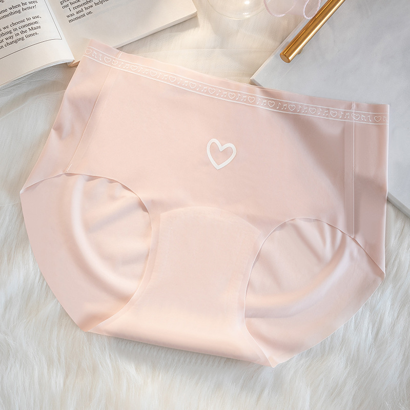 Ropa interior ultrafina 10D sin costuras de seda de hielo de melocotón máscara de cadera entrepierna larga algodón antibacteriano cintura media ropa interior de seda de hielo para mujer