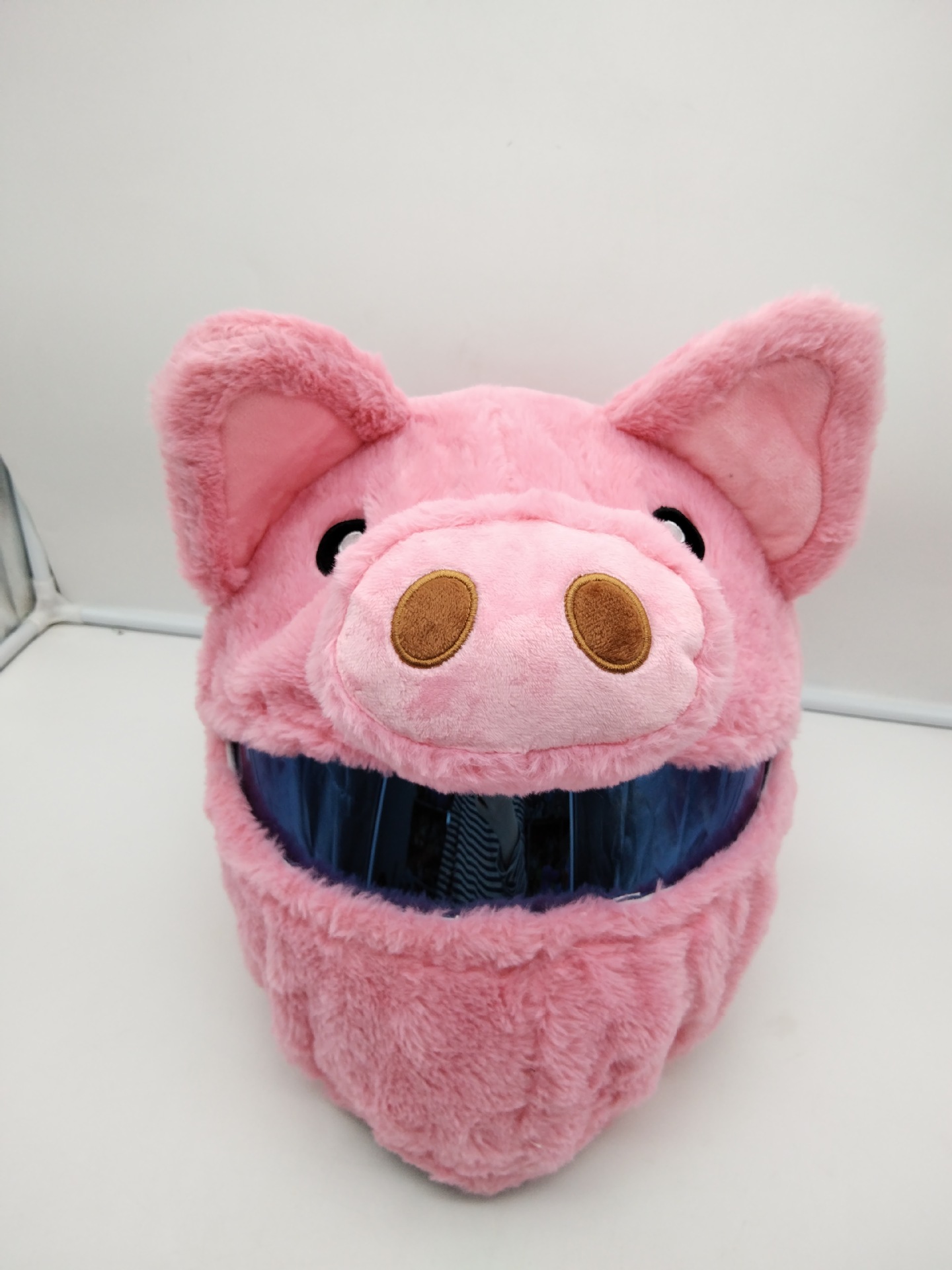 Conejo de Halloween de peluche cubierta del casco de la motocicleta casco de dibujos animados sombrero de la joyería frito calle cubierta protectora horror tendencia