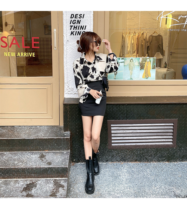 loose long-sleeved shirt Nihaostyles wholesale clothing vendor NSFYF76636