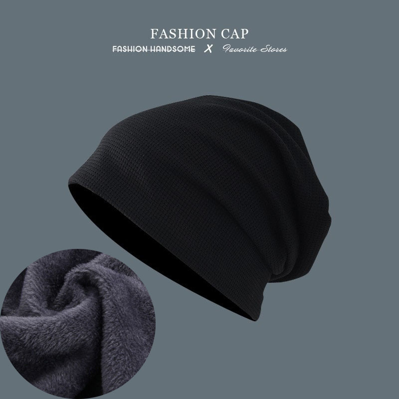 日本の小衆のしわの山の帽子の女性の純色の百合の冷たい帽子のネットのネットの赤いカップルのすっぴんの頭の帽子の韓国版の頭の帽子