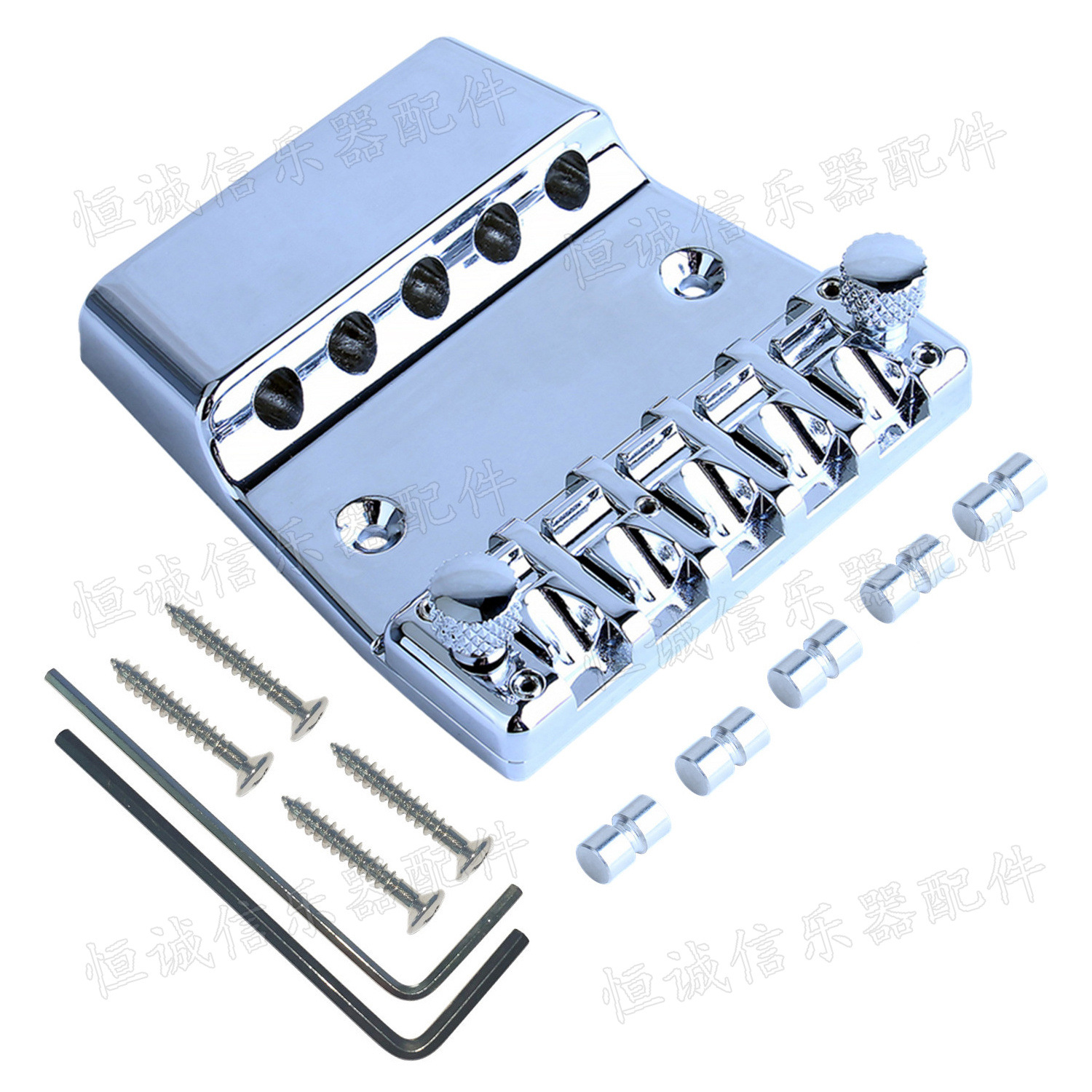 Puente fijo sin cabeza para guitarra eléctrica, puente de cuerdas fijo para guitarra de viaje, puente bajo para guitarra silenciosa.