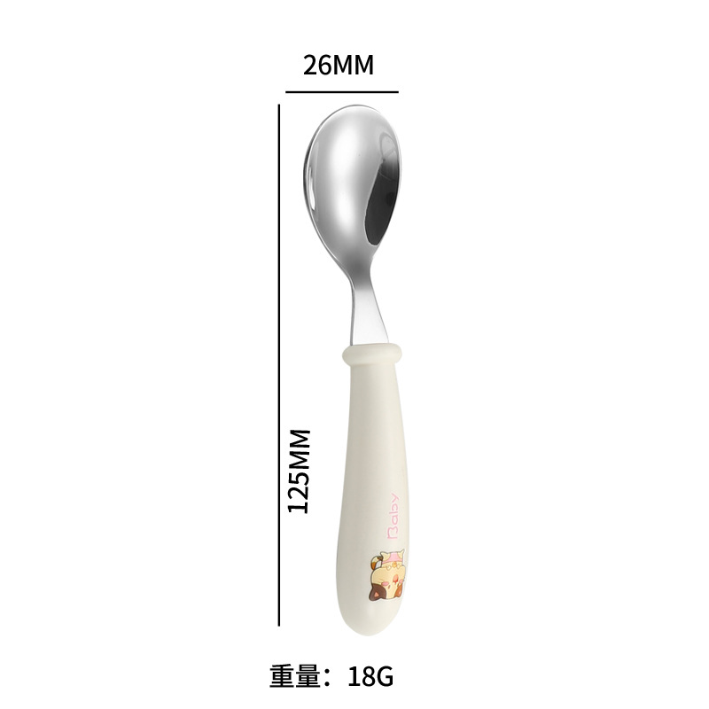 단일 숟가락-흰색 새끼 고양이