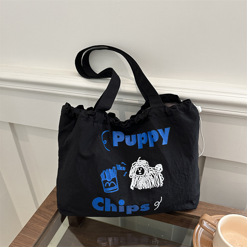 Coreano de estilo ins lindas bolsas de hombro versátiles bolsas de lona de gran capacidad para estudiantes de clase de viaje ocio bolsas de mano para mujeres