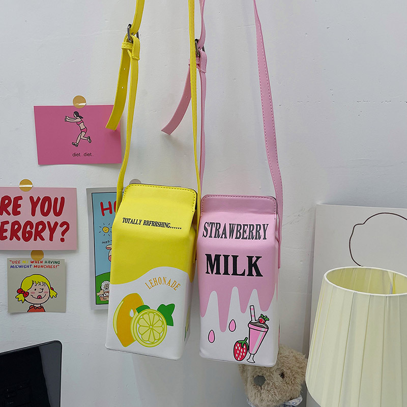 Small Pu Leather Fruit Square Buckle Crossbody Bag display picture 63