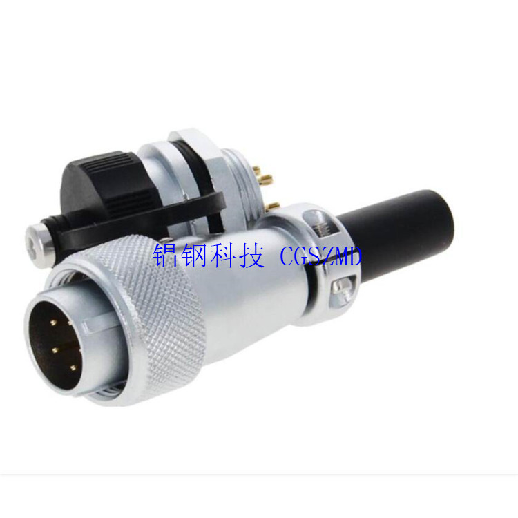 WS WF20/24-6TI 12о Series Front-nut-mount receptacle