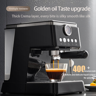 Cross-border espresso machine one-button high-pressure extraction household semi-automatic coffee machine milk foam pump coffee