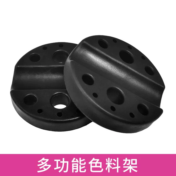 Black Color Material Rack Silicone Tattoo Round Tattoo Eyebrow Handmade Pen Holder Ring Cup Tool Instrument Color Storage