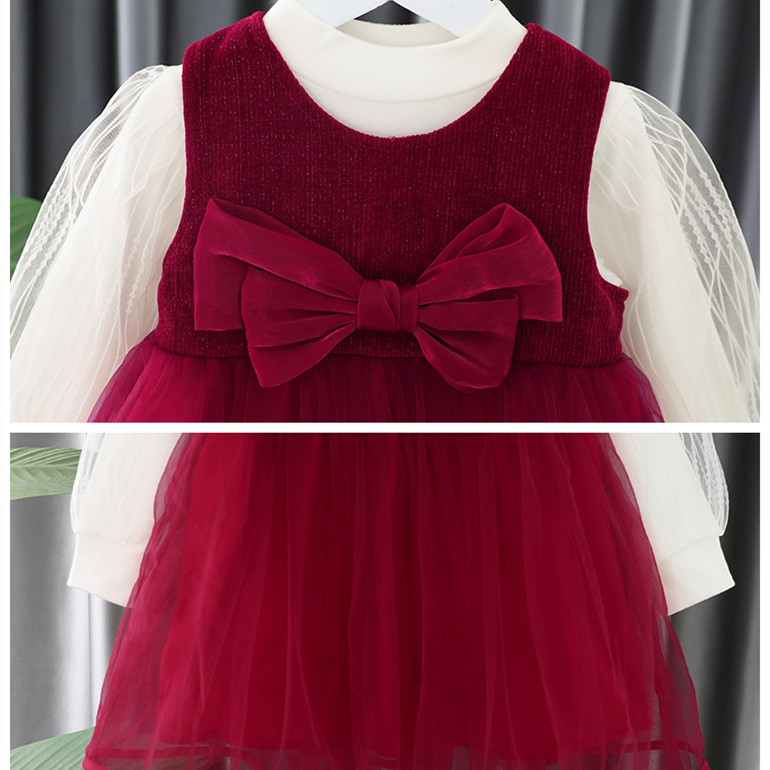 Koreanische Version Trend 4 Frühling und Herbst wenig verwestlichte d, Mädchen 1-2-3 Jahre alt Internet Promi Prinzessin_voghion.com