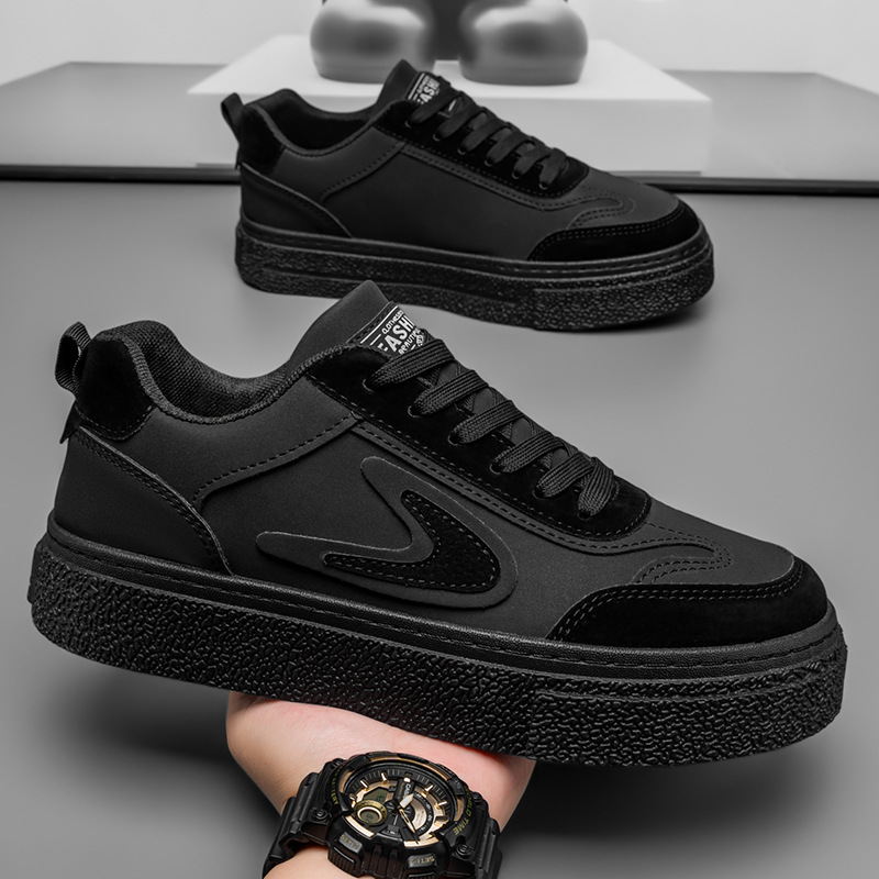 Men's Shoes Spring 2024 New Korean Style Trendy All-match Sports Casual Anti-slip Sneakers Wheat Color Trendy Shoes