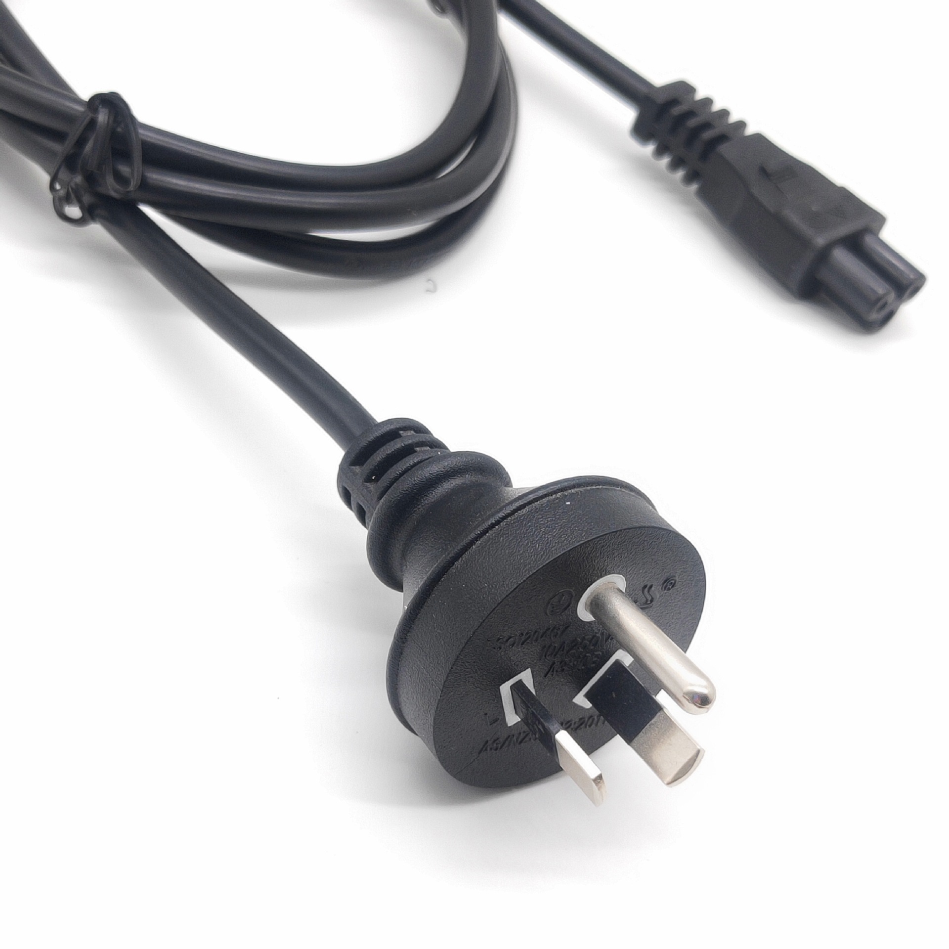 供应澳规插头电源线 1.5米澳标电源线带三孔梅花尾插头