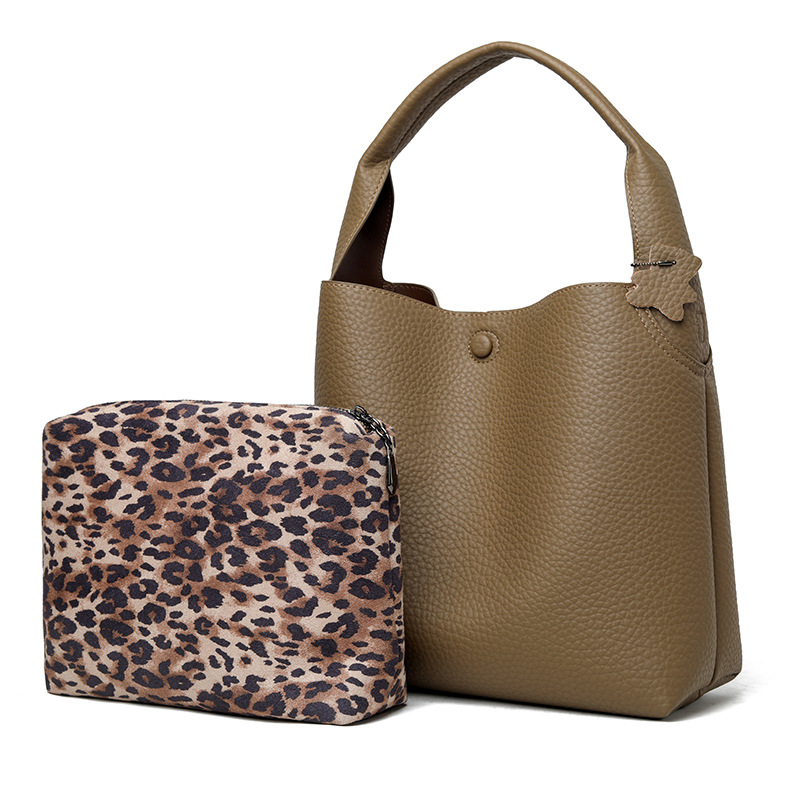 Damentasche 2024 Neue Mode Mode Eimer Tasche Arbeit Pendler All-Match Elegante Alphabet Tasche Damen Umhängetasche_voghion.com