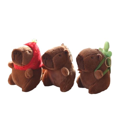Internet-famous cute capybara plush toy pendant keychain doll bag charm