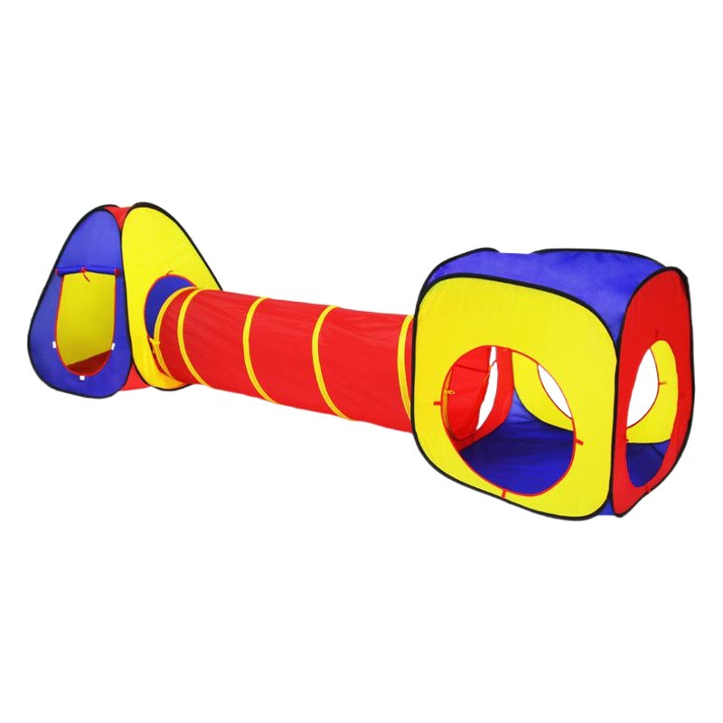 Set de Tienda de Juegos 3 en 1 para Niños Set de 3 Piezas de Poliéster Plegable para Interior