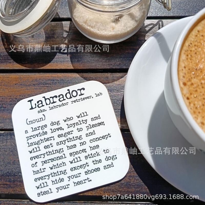 Cross-Border New Product: Wooden Coasters for Mom, Creative Home Decor Tabletop Ornaments, Interesting Gifts