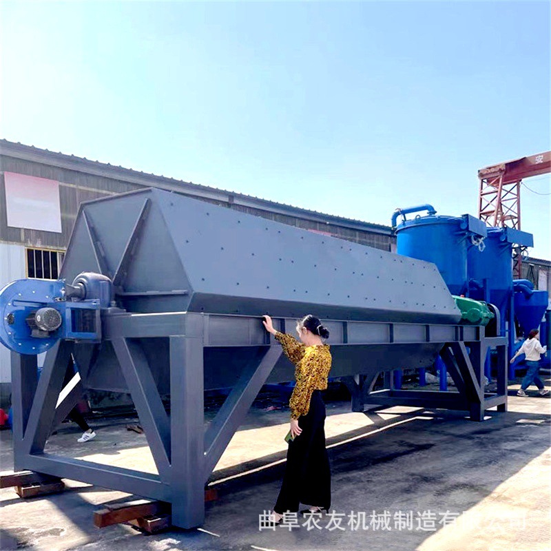 农友 金属去杂质大型六角研磨机 钢丝铁件去毛刺滚筒抛光设备厂家