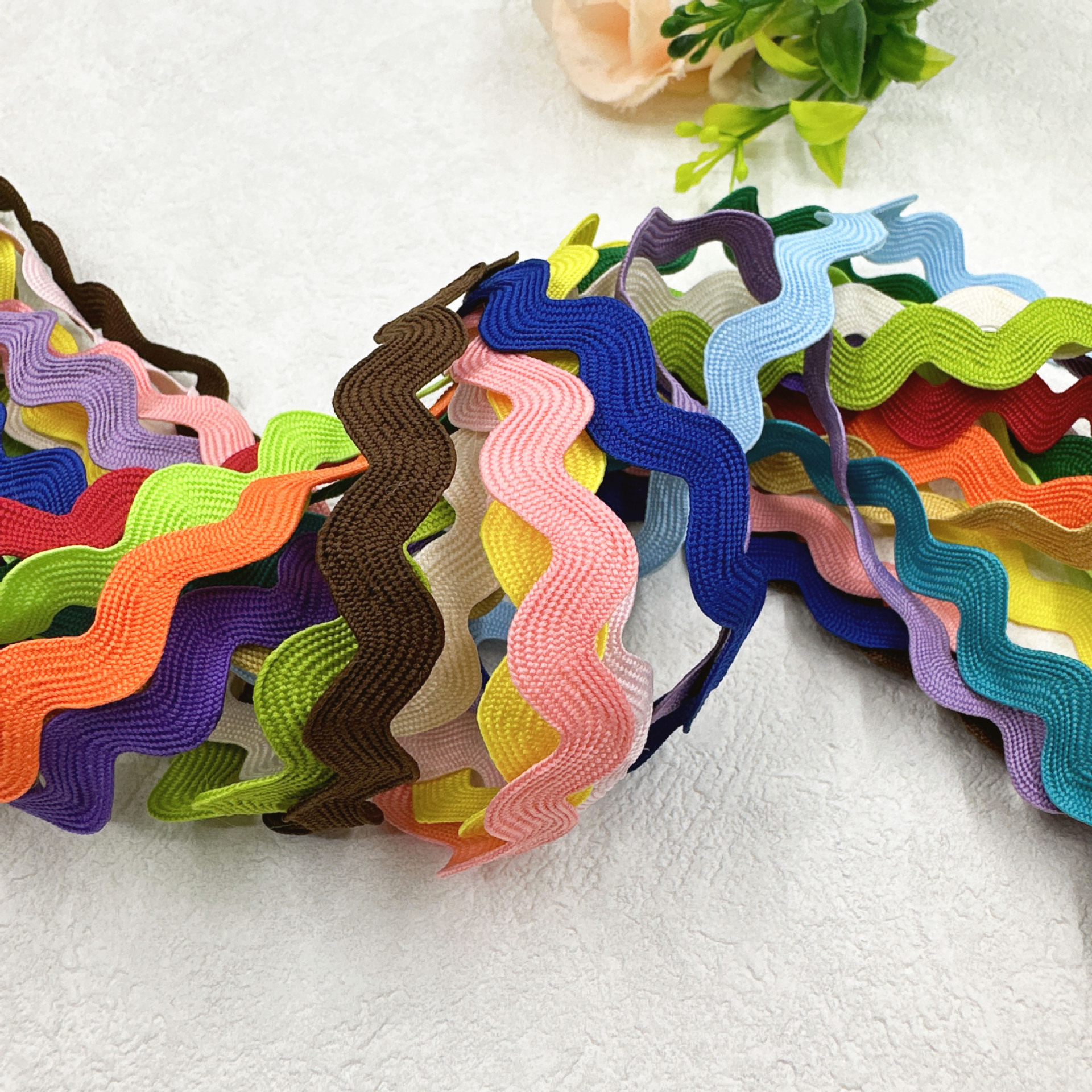 8mm onda sólida en forma de S curva banda de encaje cortina sombrero ropa infantil joyas de boda accesorios de ropa