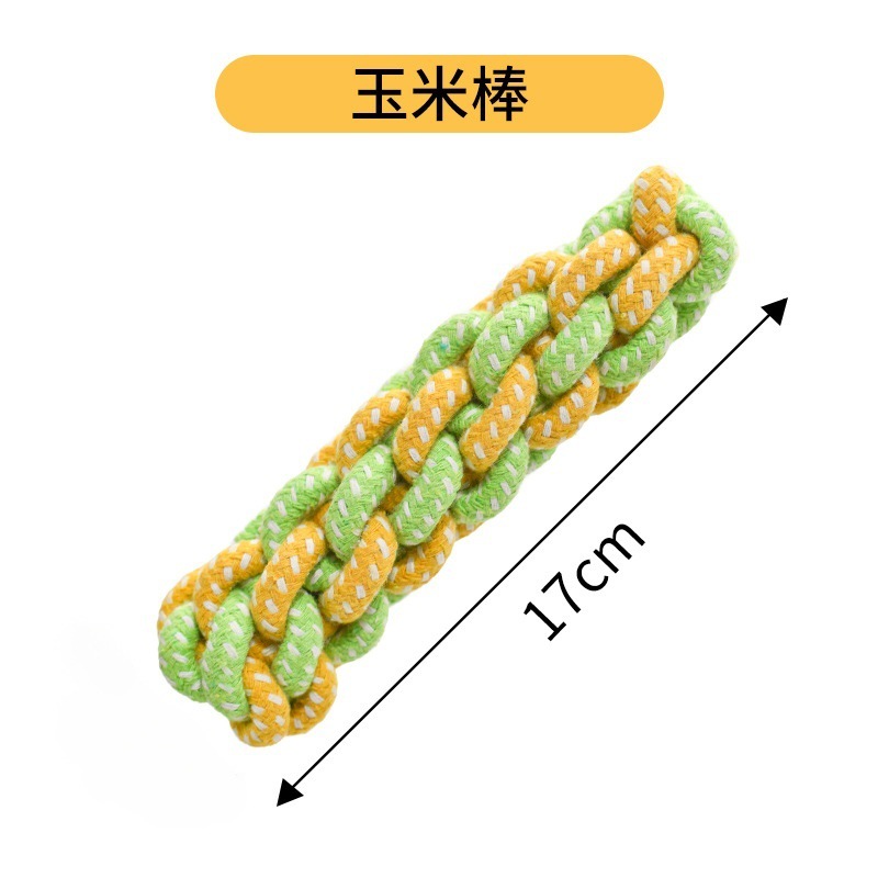 매듭이 있는 2색 옥수수 속대 [17cm]