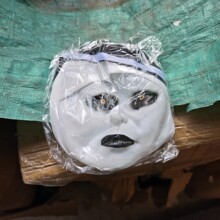 文柚招魂鬼修女面具万圣节恐怖吓人惊束女鬼头套鬼屋整蛊派对用品