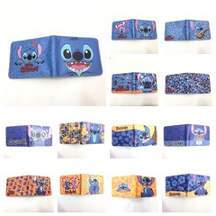 Short PU Wallet - Blue Long-Eared Star Wars Character Student Wallet for Boys and Girls