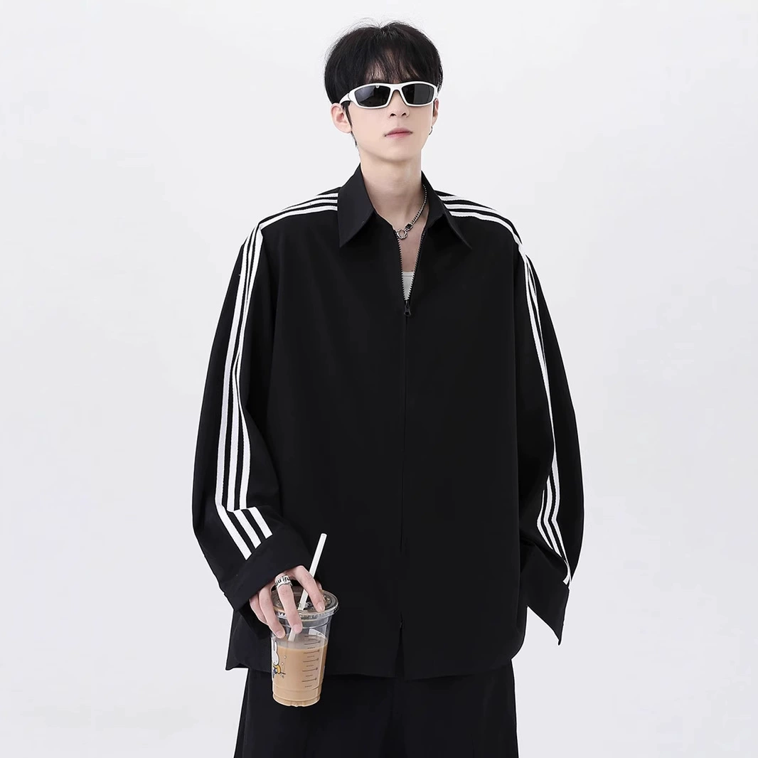 Осенний дизайн рубашки, американский стиль, oversize, защита от солнца