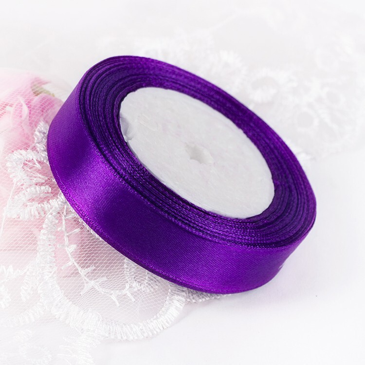 禧花ノン2.5cm純色ポリエステルリボン花包装リボン花芸プレゼントリボン花屋材料|undefined