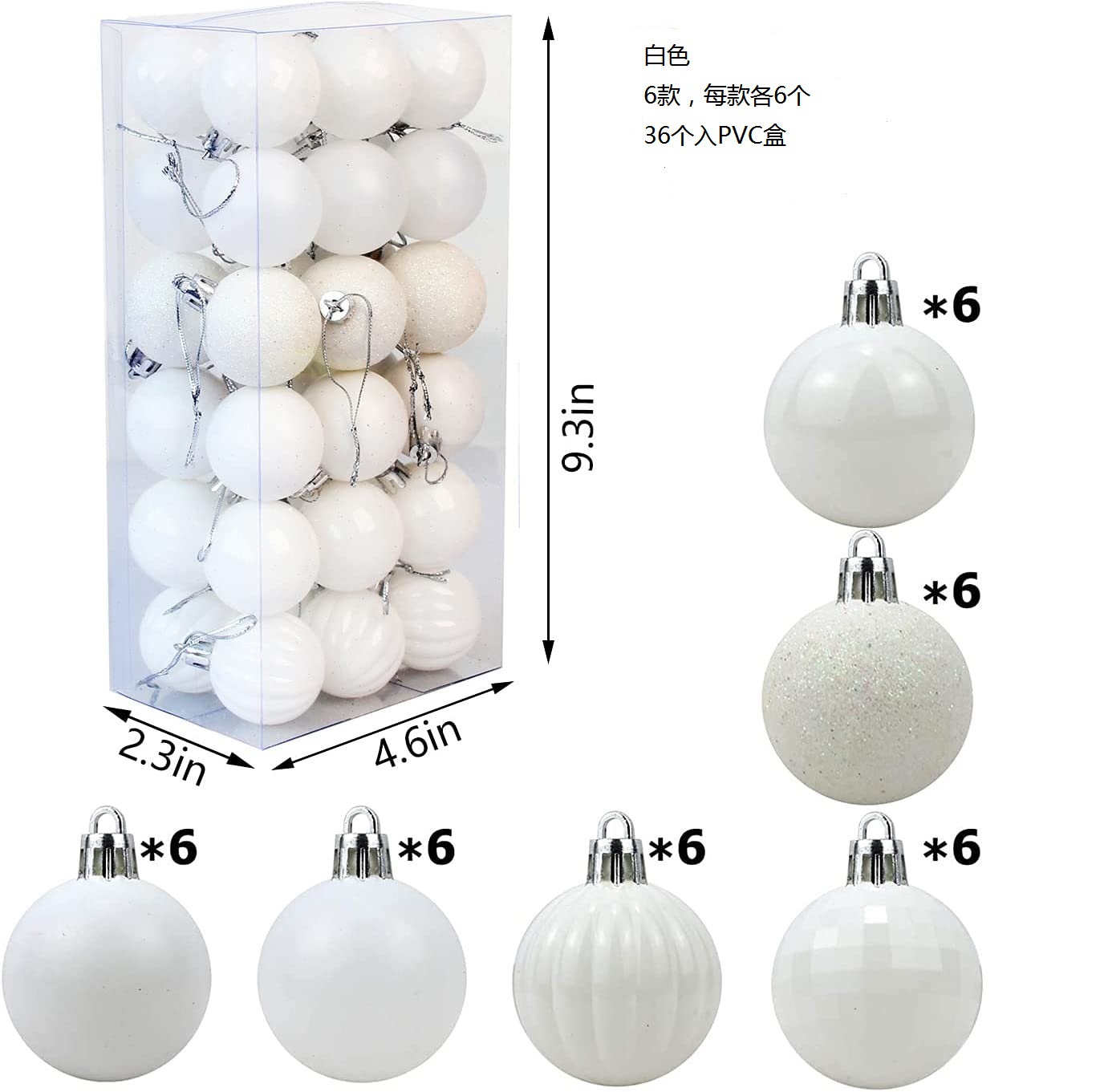 Navidad nueva Bola de forma especial 36 Navidad árbol de Navidad decoración colgante pequeño colgante cuadrado bola sandía traje