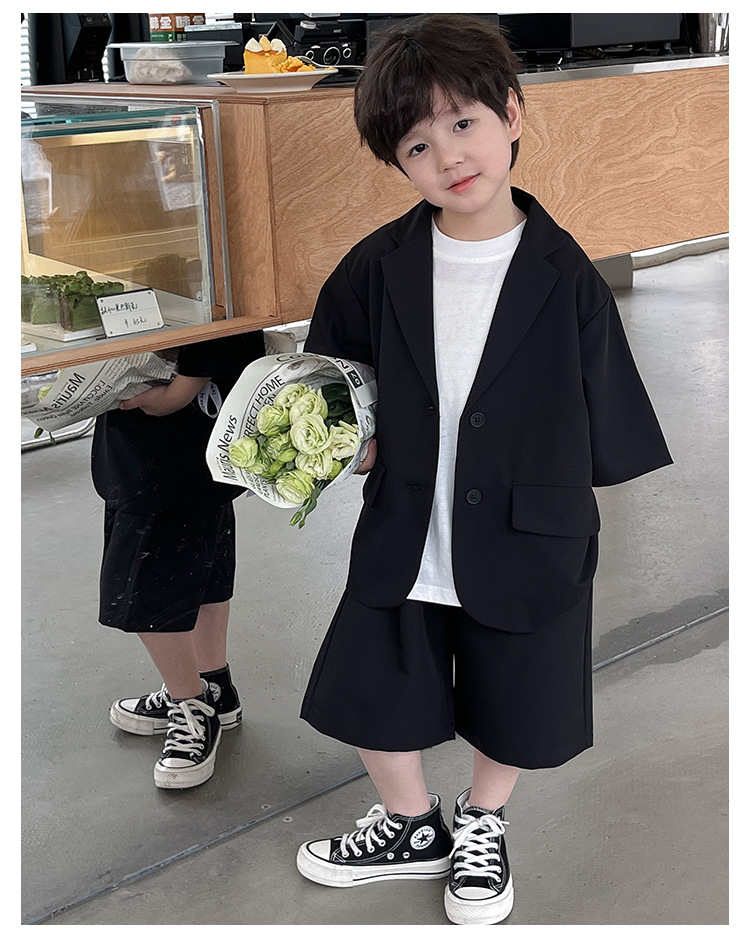 Summer Clothing Set For Boys Stylish Thin Outfit For Children_voghion.com