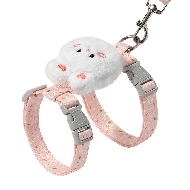 Cuerda de tracción para gatos transfronteriza, anti-pérdida, cuerda ajustable para pasear a los gatos, correa para el pecho para salir, suministros para perros