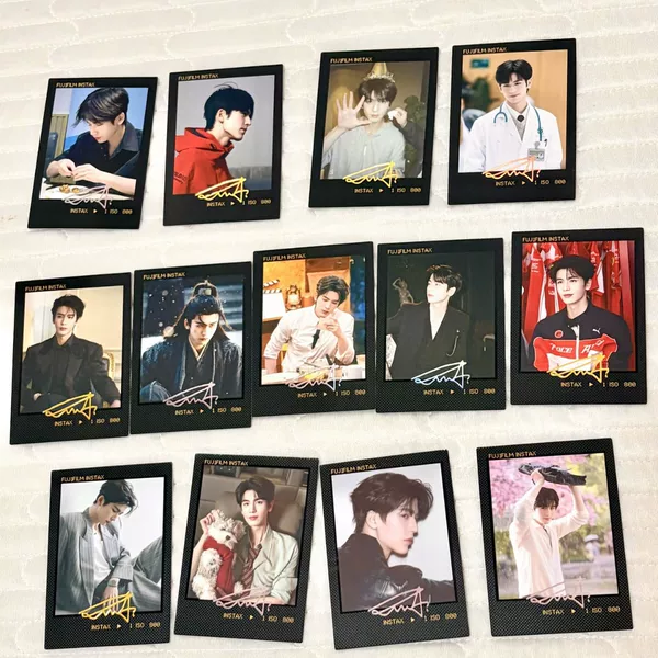 Manufacturer-customized celebrity autograph photocards, vinyl gold autographs, polaroid concert support celebrity tear-off sheets
