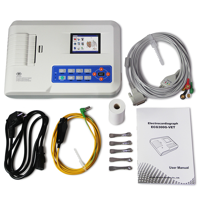 Electrocardiograma veterinario transfronterizo Kangtai Electrocardiograma para mascotas Electrocardiograma para animales Electrocardiograma para animales