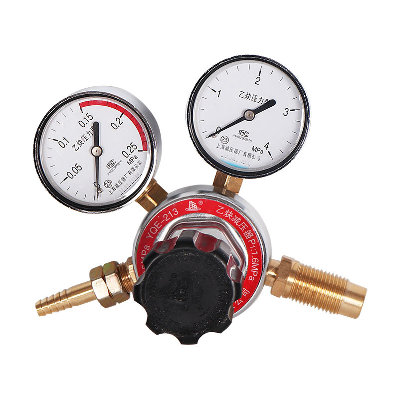 上海减压器厂 YQE-213 乙炔减压器 调压器 乙炔稳压器压力表