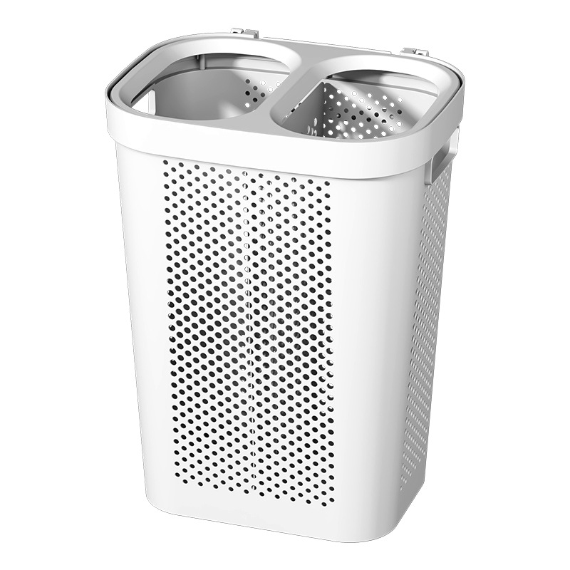 Cesta de almacenamiento Cesta de ropa sucia doméstica Baño de gran capacidad con cubierta Cesta de ropa sucia Cesta de lavandería