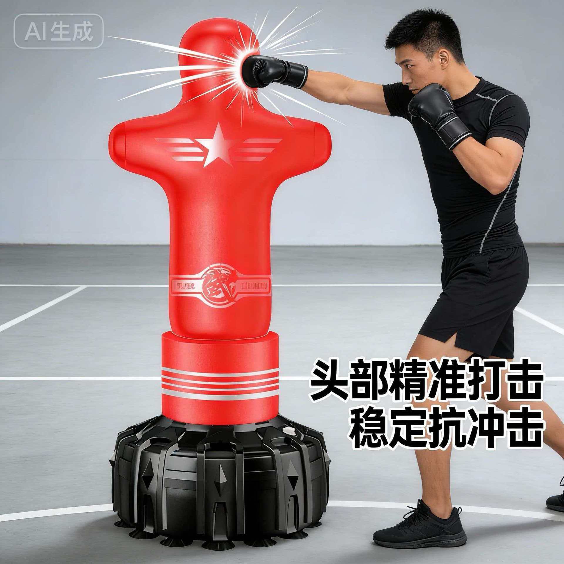 Fighting Dummy Punching Bag for Stress Relief, Freestanding Punching Bag for Fitness and Exercise Equipment