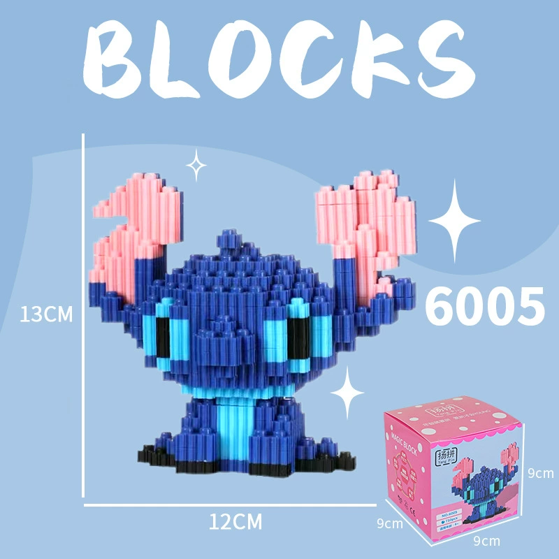 Cartoon Building Block Toy Set, Mini Constructor Doll, 9×9×9 cm, Assorted Character Designs
