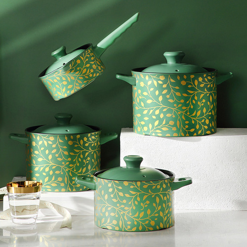 CNNB casserole stew pot household gas ceramic soup pot small high temperature resistant clay pot rice pot stone pot soup casserole