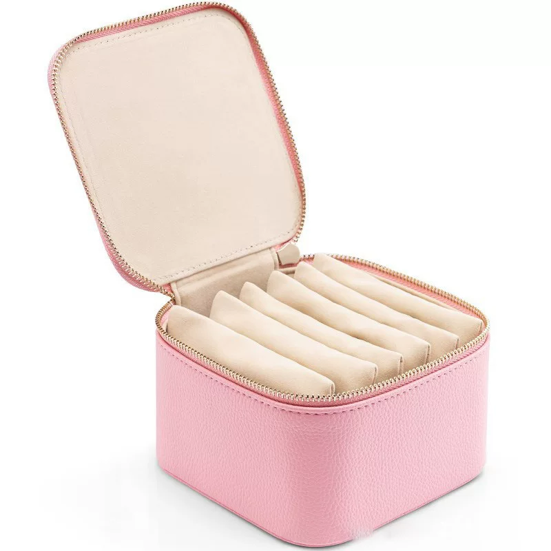 (Торговля через границу), система хранения, серьги, украшения, принадлежности, коробка хранения, переносной банки для хранения, подарочная коробка, браслет, ожерелье, натуральная кожа