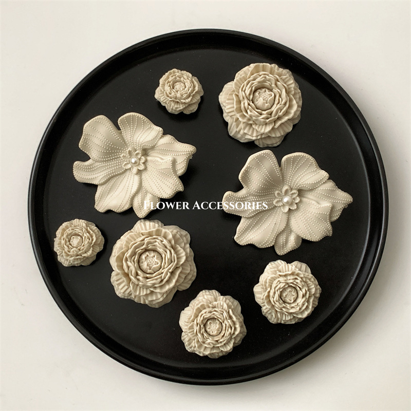 본 화이트 부케 [8종 세트] 크록스 무손상 설치