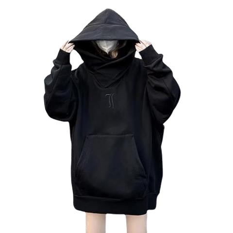 Men's Clothing National Trend New Thickened Sweater Couple Casual Functional Style Jacket High Collar Design Hooded Loose Top Men_voghion.com