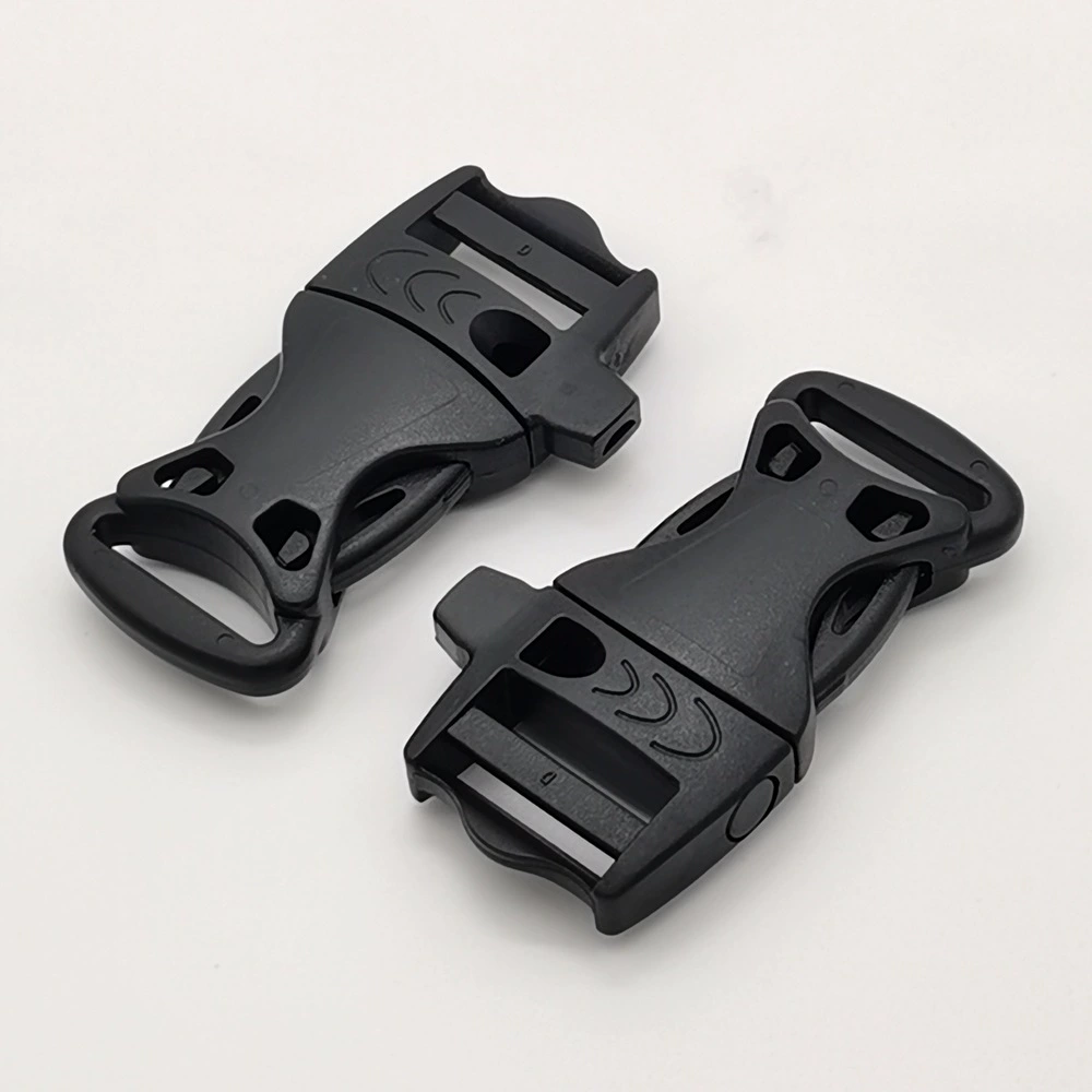 Plastic whistle, life jacket with clasp, bag accessory, travel backpack, 20mm