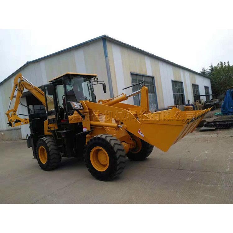 园林果园用轮式挖掘机 工程砂石石灰上料机 液压两头忙装载机械
