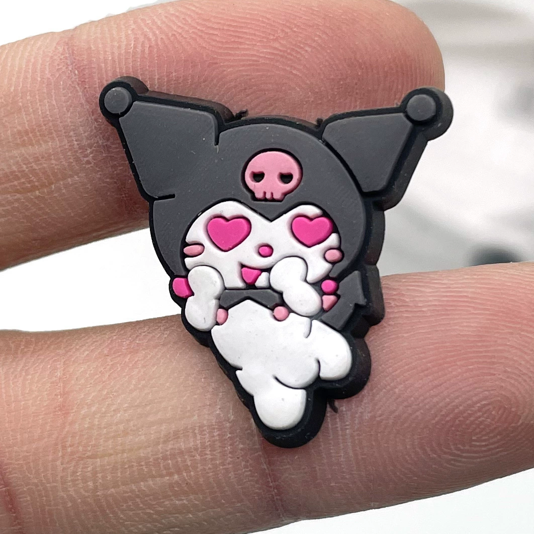 Подвески для обуви (Sanrio) Kuromi & My Melody Croc Jibbitz, assorted flower buckles, мультицветный набор