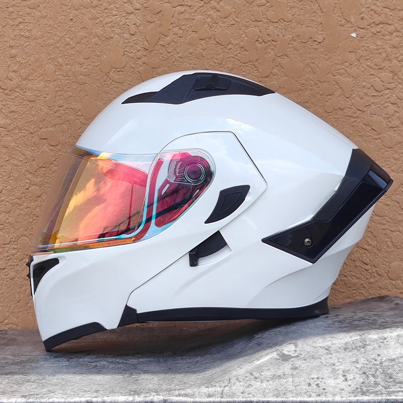 Orz nuevo casco de motocicleta casco para hombre casco para mujer locomotora casco completo Xia 3C certificado doble lente cuatro estaciones universal