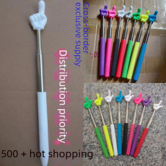 60cm Telescopic Finger Stick Teacher Telescopic Finger Reading Stick for Children, Extendable and Reversible Finger Pointing Stick