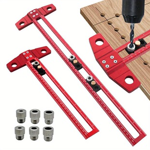 Woodworking two-in-one export angle T-shaped scribing ruler metric inch multi-function activity marking square ruler