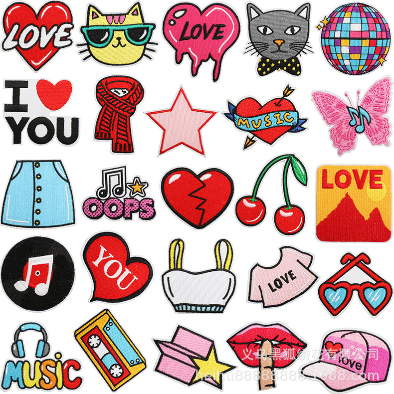 As a souvenir of Taylor embroidery cloth sticker singer dress up patch CD sound disc computer embroidery logo pet cat headphones Zhang Zi